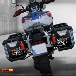 Kit adesivi compatibili per valigie BMW R1300 GS Adventure bags stickers 2024 V3