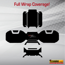 Kit adesivi compatibili per top case BMW R1300 GS ADV bags stickers 2024 T1