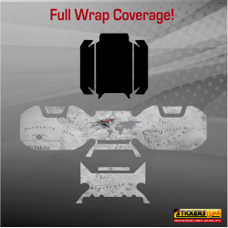 Kit adesivi compatibili per top case BMW R1300 GS ADV bags stickers 2024 T-Maps
