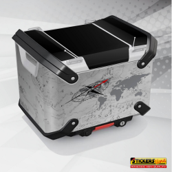 Kit adesivi compatibili per top case BMW R1300 GS ADV bags stickers 2024 T-Maps