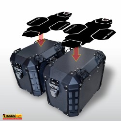 Kit 2 adesivi COPERCHIO SUPERIORE valigie BMW R1300GS bags stickers FRENK CASTLE