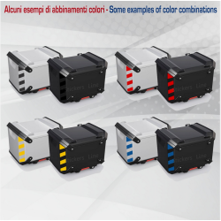 2 Adesivi catarifrangenti per top case BMW R1300 GS Adventure tratteggiati M.3