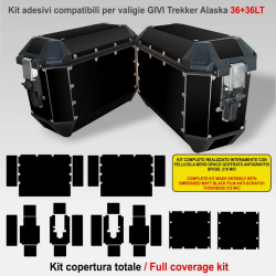 Adesivi valigie laterali GIVI Trekker Alaska 36 LT protezione nero antigraffio