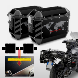 Adesivi per valigie GIVI Trekker Alaska 36 LT per moto BMW Benelli ed altri V2