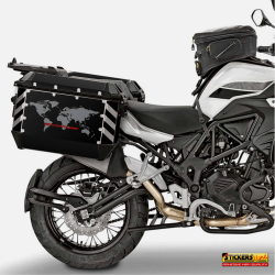 Adesivi per valigie GIVI Trekker Alaska 36 LT per moto BMW Benelli ed altri V2
