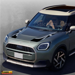 Adesivi cofano per Mini Countryman U25 2024 JCW strisce cooper S Union Jack M.4