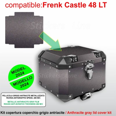 Kit adesivo completo COPERCHIO SUPERIORE Top case bauletto BMW R1300GS Adventure stickers FRENK CASTLE 48 Lt MK4-MK6