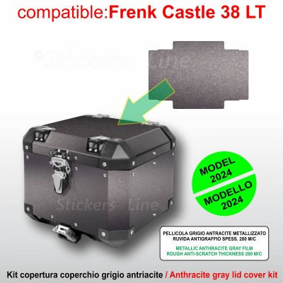 Kit adesivo completo COPERCHIO SUPERIORE Top case bauletto BMW R1300GS Adventure stickers FRENK CASTLE 38 Lt MK4-MK6