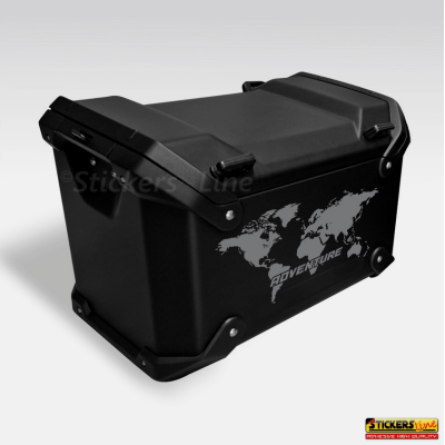 Adesivi valigie laterali Moto BMW R 1300 GS adventure planisfero Colori a scelta