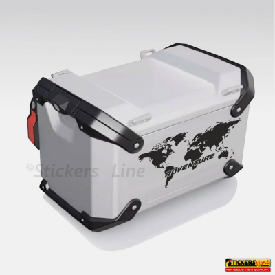 Adesivi valigie laterali Moto BMW R 1300 GS adventure planisfero Colori a scelta