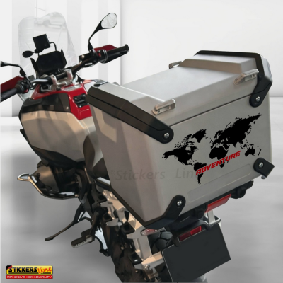 Adesivo top case per Moto BMW R 1300 GS adventure planisfero Colori a scelta