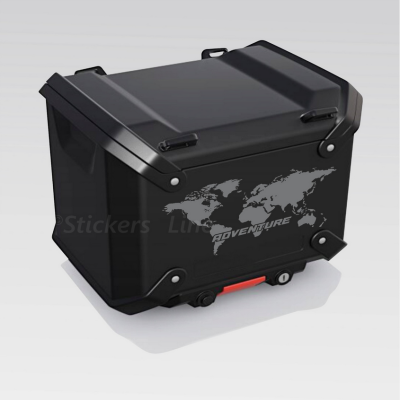 Adesivo top case per Moto BMW R 1300 GS adventure planisfero Colori a scelta