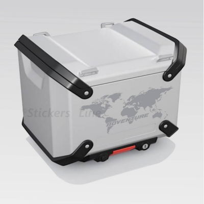 Adesivo top case per Moto BMW R 1300 GS adventure planisfero Colori a scelta