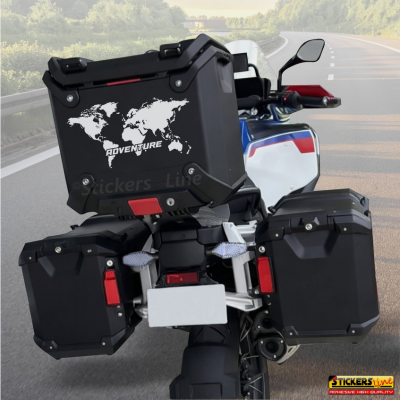Adesivo top case per Moto BMW R 1300 GS adventure planisfero Colori a scelta