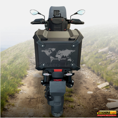 Adesivo top case per Moto BMW R 1300 GS adventure planisfero Colori a scelta