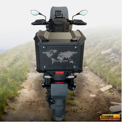 Adesivo top case per Moto BMW R 1300 GS adventure planisfero Colori a scelta