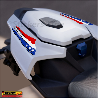 Adesivi bandiera americana graffio cm 10 x 10 adesivo america auto moto casco