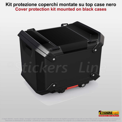 Kit adesivi Top Case per BMW R1300 GS ADV NERO ANTIGRAFFIO bags stickers 2024