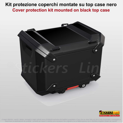 Kit adesivi Top Case per BMW R1300 GS ADV NERO ANTIGRAFFIO bags stickers 2024