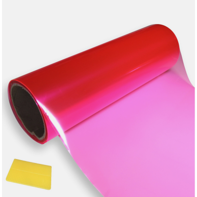 Pellicola adesiva colorata FUCSIA rosa fari fanali auto moto camion cm 30 x 50