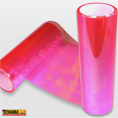 Pellicola adesiva CAMALEONTE FUCSIA per fari fanali auto moto cm 30 x 25 fuchsia