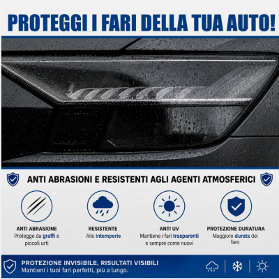 Pellicola adesiva colorata oscurante per fari fanali auto moto camion BLU 30 x 25