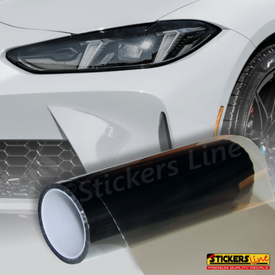Pellicola adesiva colorata oscurante per fari fanali auto moto ecc FUME' 30x150