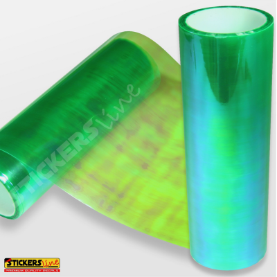 Pellicola adesiva CAMALEONTE VERDE per fari fanali auto moto cm 30x50 green