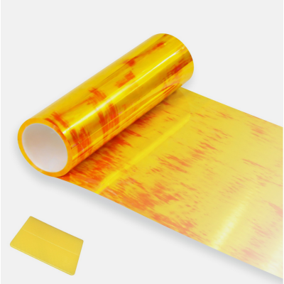 Pellicola adesiva CAMALEONTE GIALLO OCRA fari fanali auto moto cm 30x50 ochre