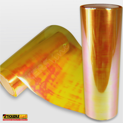 Pellicola adesiva CAMALEONTE GIALLO OCRA fari fanali auto moto cm 30x50 ochre