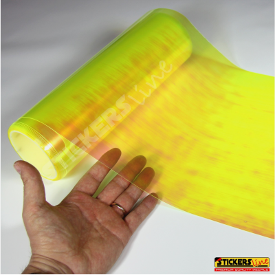 Pellicola adesiva CAMALEONTE GIALLO per fari fanali auto moto cm 30x50 yellow