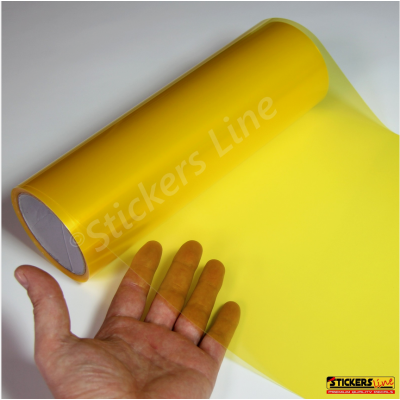 Pellicola adesiva colorata fari fanali auto moto camion GIALLO STANDARD 30x100
