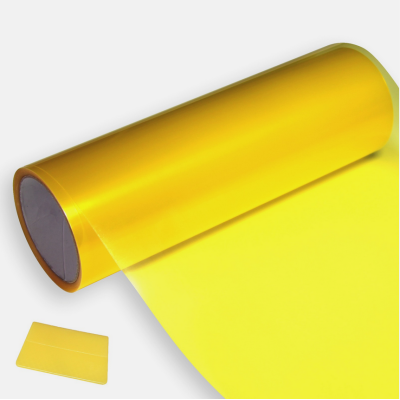 Pellicola adesiva colorata fari fanali auto moto camion GIALLO STANDARD 30x50