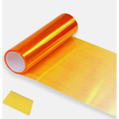 Pellicola adesiva CAMALEONTE ARANCIO fari fanali auto moto cm 30x150 orange
