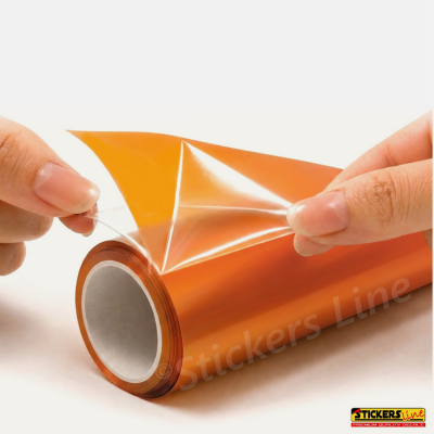 Pellicola adesiva colorata ARANCIO arancione fari fanali auto moto camion 30x150