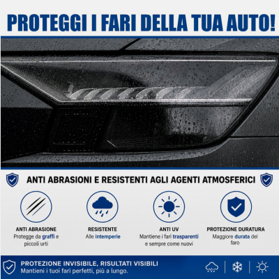 Pellicola adesiva colorata ARANCIO arancione fari fanali auto moto camion 30x50