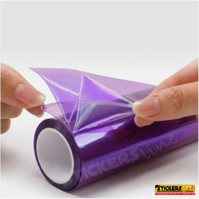 Pellicola adesiva CAMALEONTE VIOLA per fari fanali auto moto cm 30x150 purple