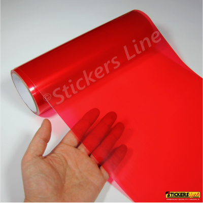 Pellicola adesiva colorata oscurante per fari fanali auto moto ecc ROSSA 30x150