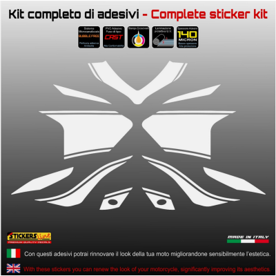 Adesivi Carena per moto DUCATI MULTISTRADA 1260 S (2018-20) 1200 S (2015-17) T.1