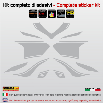 Adesivi Carena per moto DUCATI MULTISTRADA 1260 S (2018-20) 1200 S (2015-17) T.2
