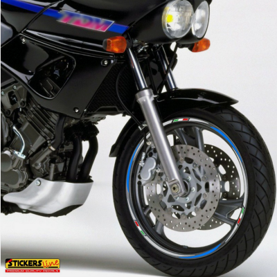 Adesivi ruote moto strisce cerchi Yamaha TDM 850 - 900 fino al 2014 (18+17 P.)R3