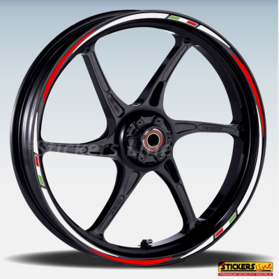 Adesivi ruote moto strisce cerchi Yamaha TDM 850 - 900 fino al 2014 (18+17 P.)R3