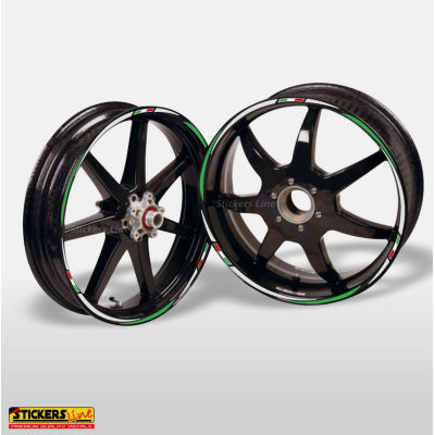 Adesivi ruote moto strisce cerchi Yamaha TDM 850 - 900 fino al 2014 (18+17 P.)R3