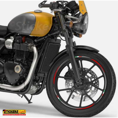 Adesivi ruote moto strisce cerchi Triumph STREET CUP 900 (18+17 Pollici) Rac. 3