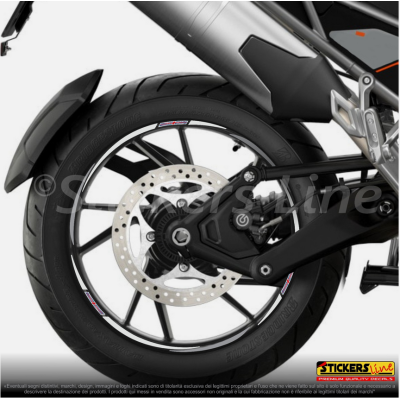 Adesivi ruote strisce cerchi Triumph Tiger 1200 Alpine Special ed (19+18 P.) R.3
