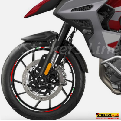 Adesivi ruote strisce cerchi Triumph Tiger 1200 GT Explorer 22-23 (19+18 P.) R.3