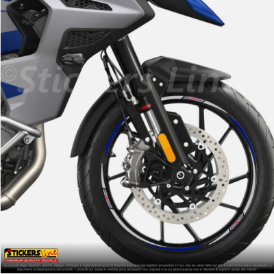 Adesivi ruote strisce cerchi Triumph Tiger 1200 GT Explorer 22-23 (19+18 P.) R.3