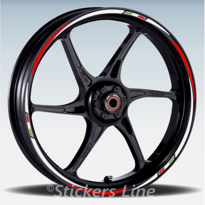 Adesivi ruote strisce cerchi Triumph Tiger 1200 GT Explorer 22-23 (19+18 P.) R.3
