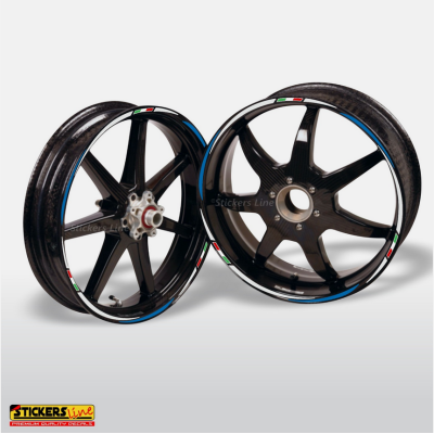 Adesivi ruote moto strisce cerchi Triumph TIGER 800 XCA (21+17 Pollici) Rac. 3