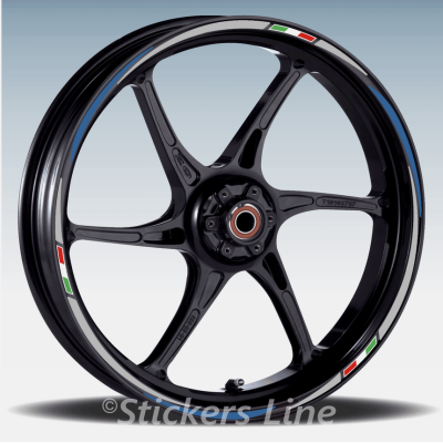 Adesivi ruote moto strisce cerchi Suzuki V STROM 650 - 1000 V-Strom (19+17 P.)R3